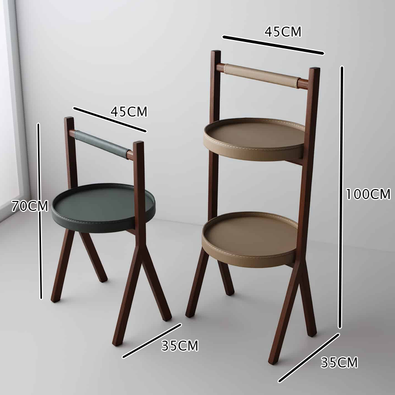 وصف 2 طاولة جانبية بتصميم كلاسيكي