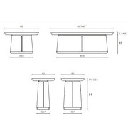 luxurious rattan table set