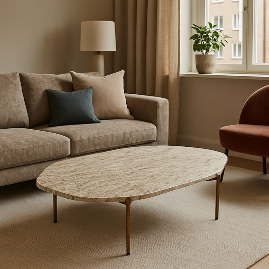 طاولة قهوة بديل رخامية