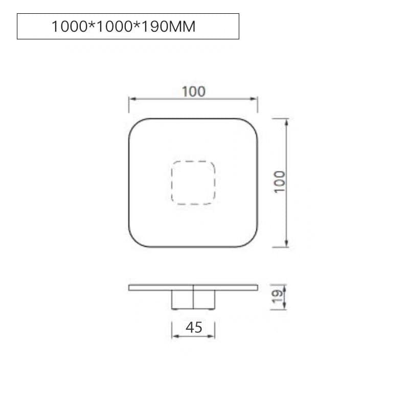 طاولة قهوة زجاجية