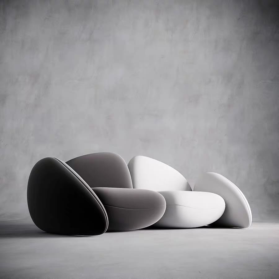 Elegant design double sofa