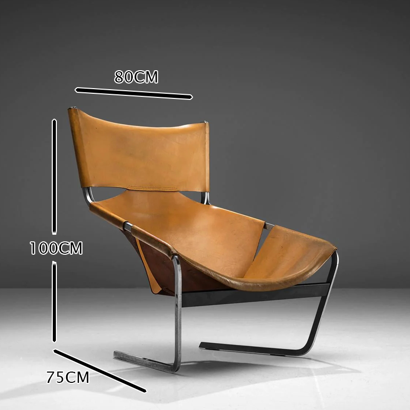كرسي استرخاء جلد بتصميم جديد