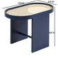 Piani steel blue side table