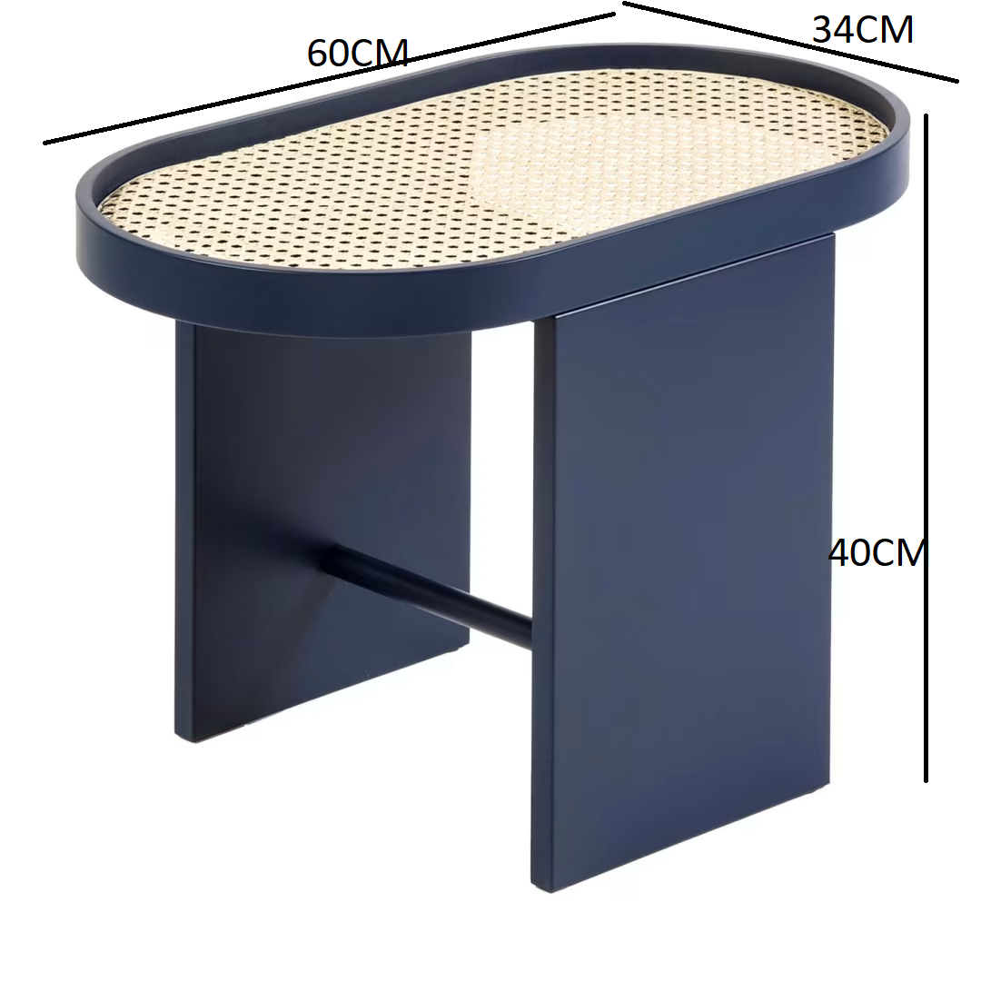 Piani steel blue side table