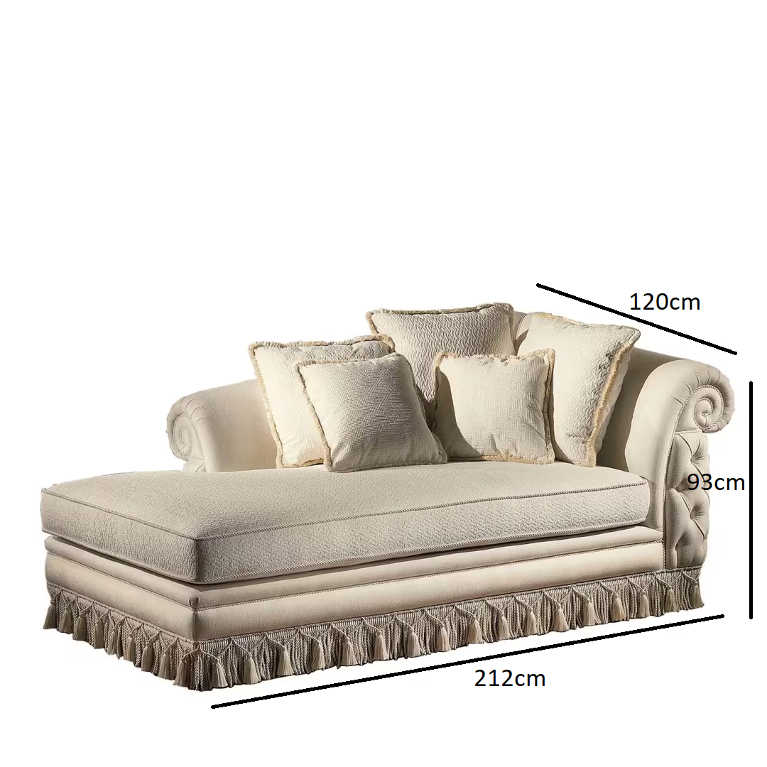 سرير بتصميم مميز بيج