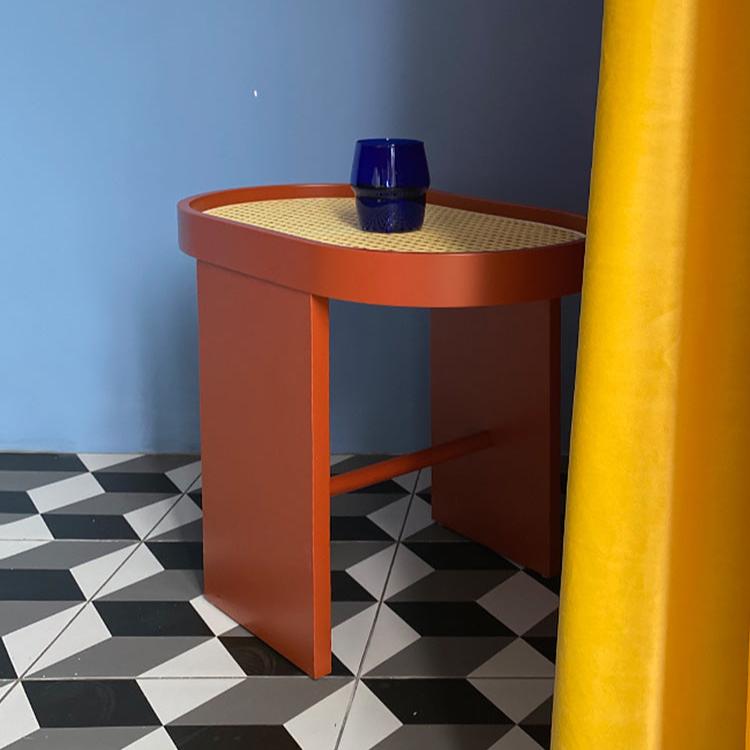Piani steel blue side table