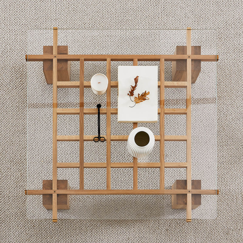 طاولة قهوة مربعة بتصميم مودرن