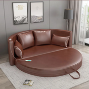 Resplendent Design Enduring Leather Sofa Bed