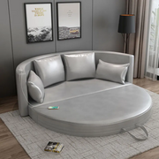 Resplendent Design Enduring Leather Sofa Bed