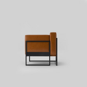 Kirk cognac leather armchair
