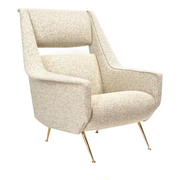 Richard white armchair