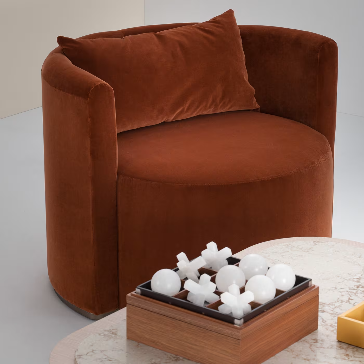 Virna red armchair