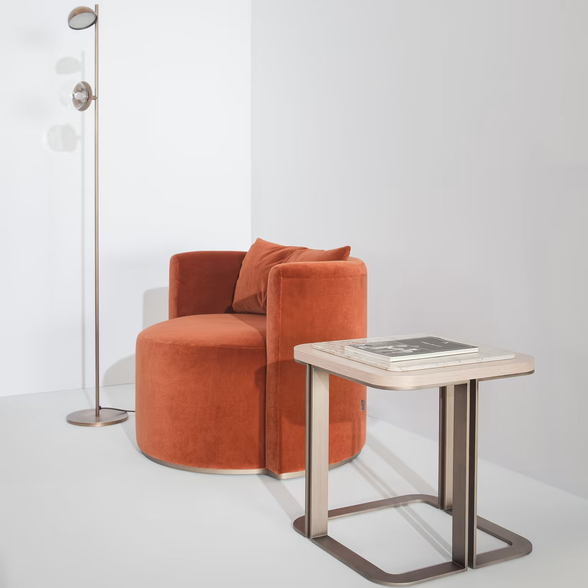 Virna red armchair