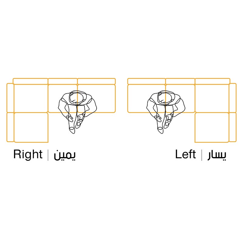 ركنة زاوية ازرق عصرية