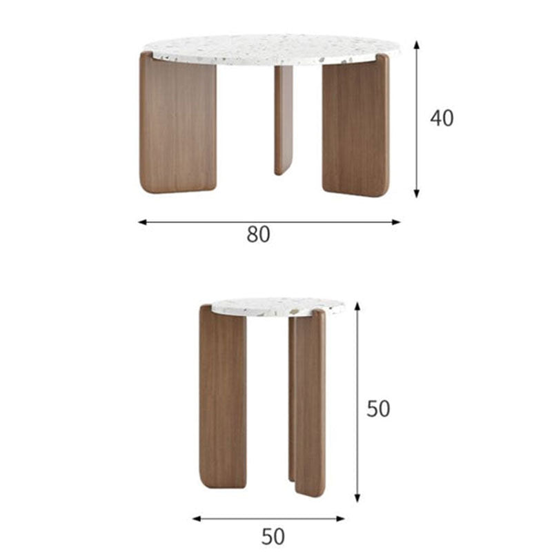 طاولة قهوة خشبية بتصميم أيطالي مميزة