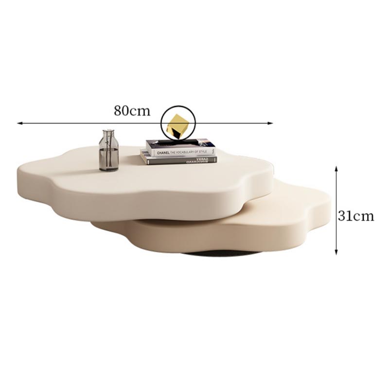 Two-tier swivel coffee table