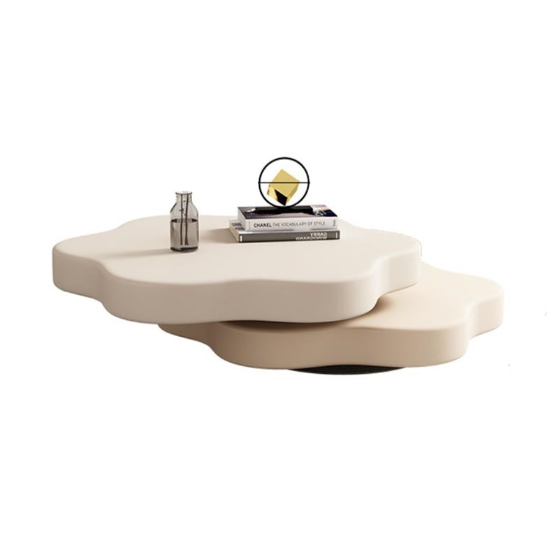 طاولة قهوة دوارة ذات مستويين