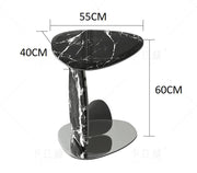 Golden Marble Accent Side Table