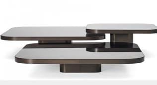 طاولة قهوة زجاجية