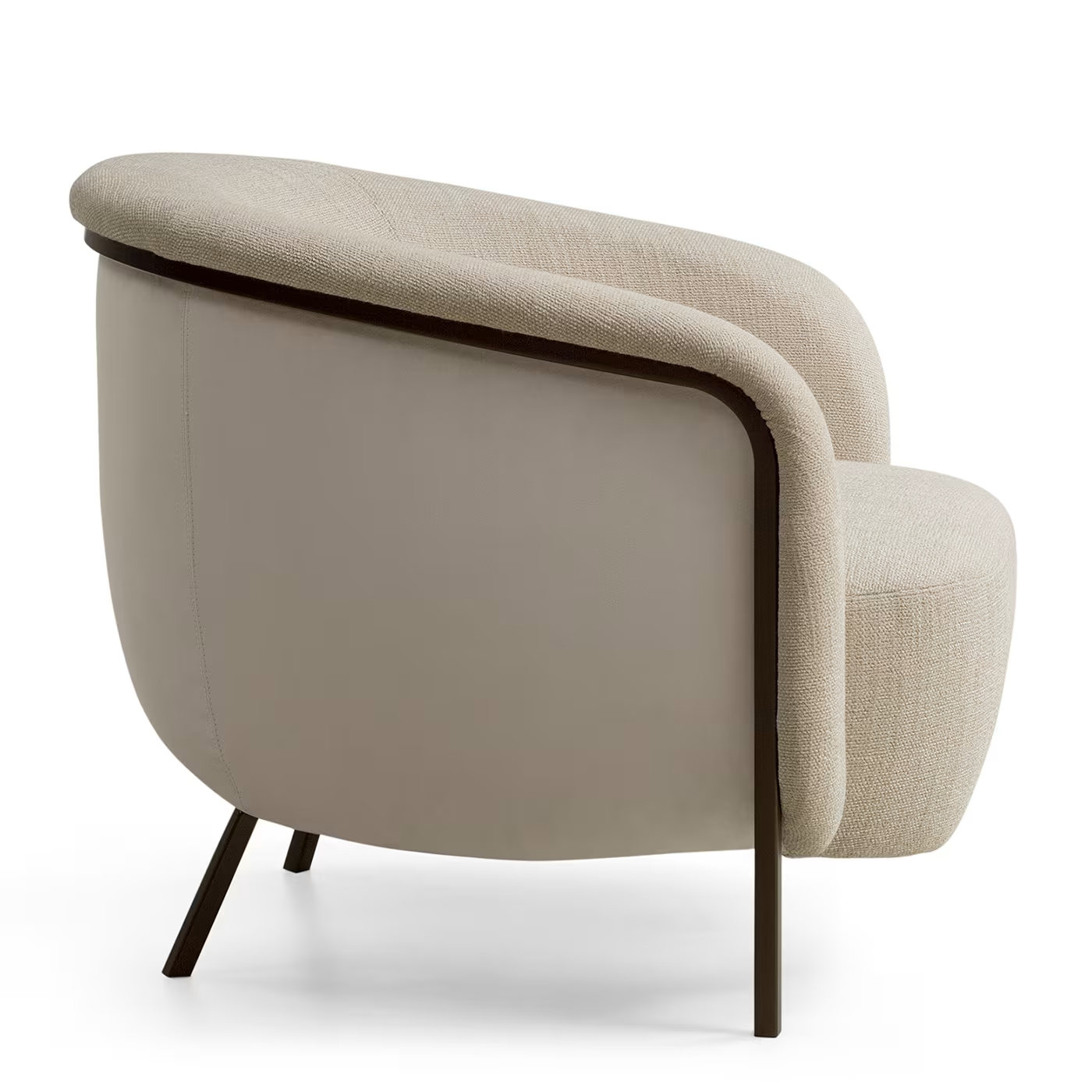 Ring white armchair