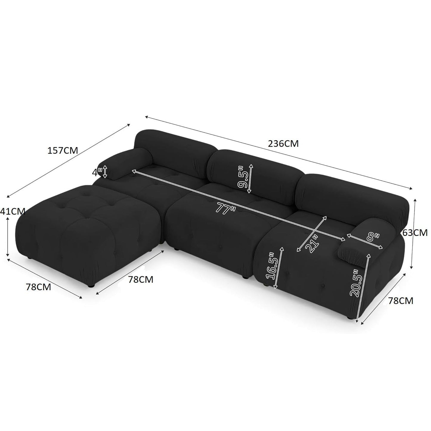 اريكة بتصميم عملي فاخرة