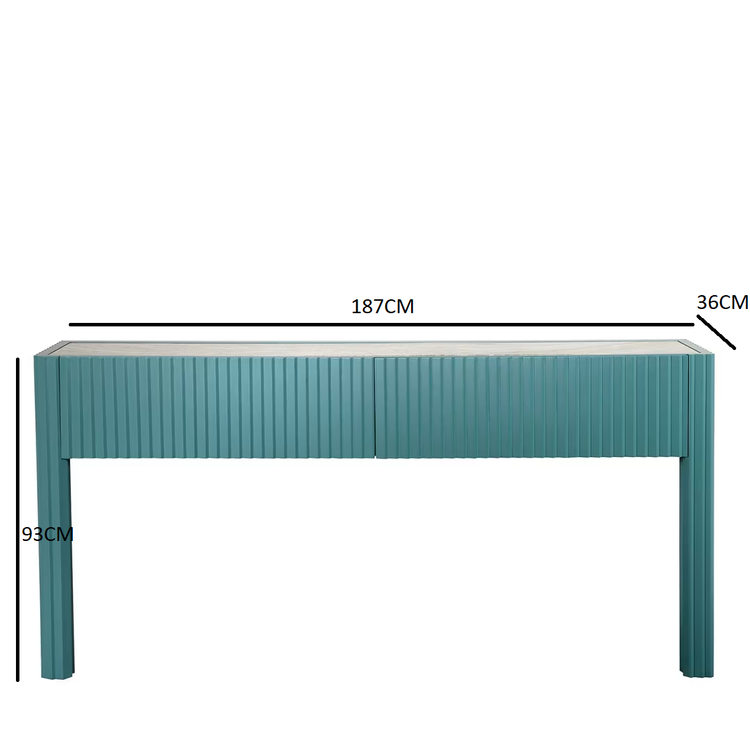 طاولة كونسول باللون السماوي