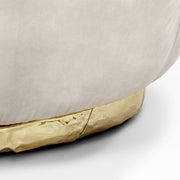 NEBET Luxurious Large Sofa in Gold Leather