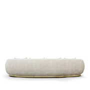 NEBET Luxurious Large Sofa in Gold Leather