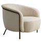 Ring white armchair