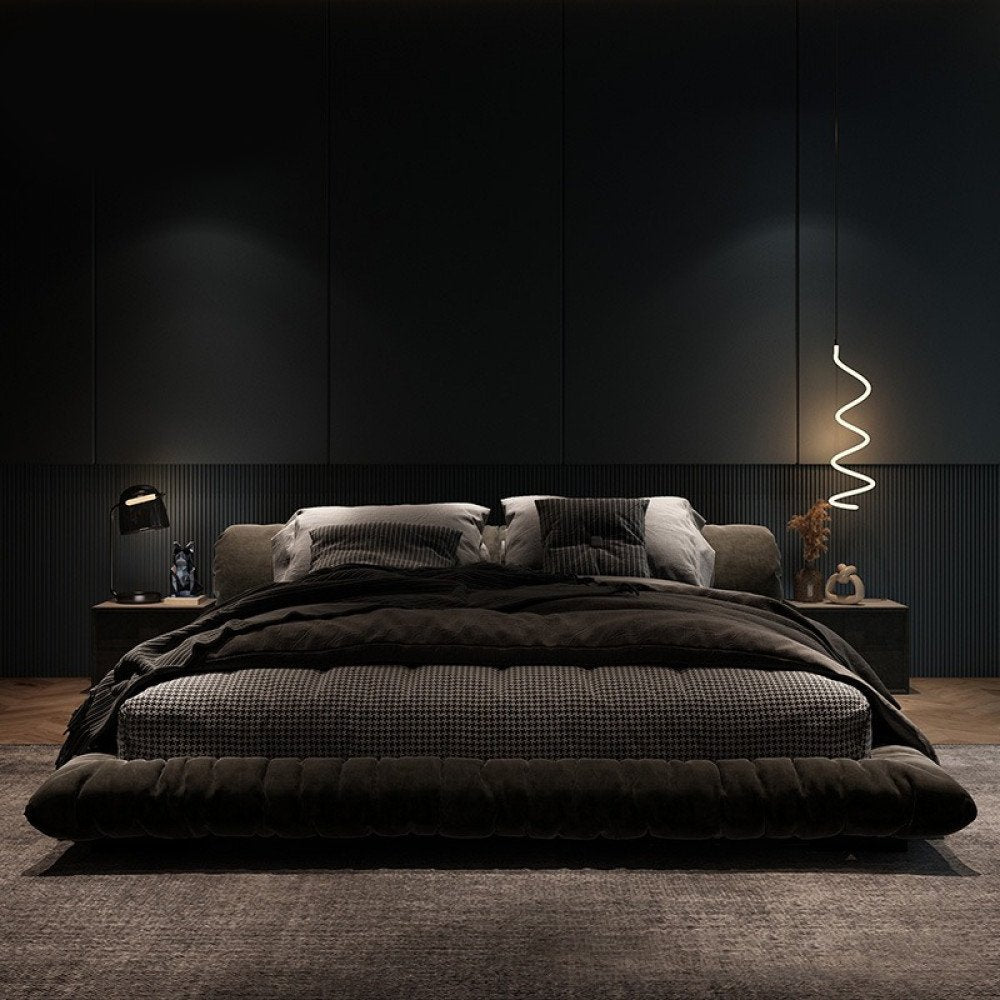 سرير مخملي مميز