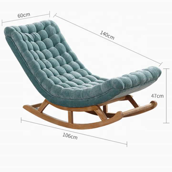 تسوق الأن كرسي استرخاء هزاز خشب متعدد الألوان | بيوت