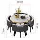 طاولة طعام دائرية رخام مع 4 كراسي تصميم عصري اونلاين | بيوت