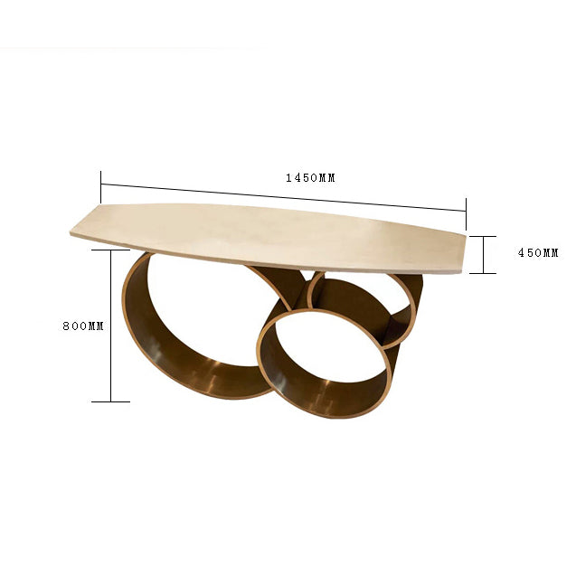اشتري الان طاولة كونسول تصميم دائري معدني اونلاين | بيوت