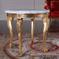 اشتري الان طاولة جانبية تصميم ملكي باللون الذهبي اونلاين | بيوت
