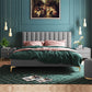 تصفح الان سرير نوم مخملي بتصميم عصري فاخر اونلاين | بيوت