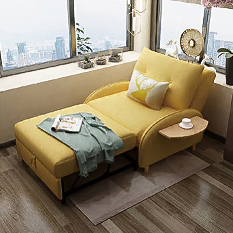 تصفح الان كرسي كنبة قابل للتمدد باللون الأصفر اونلاين | بيوت