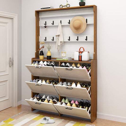 اكتشف الان خزانة احذية مع علاقة ملابس خشبي اونلاين | بيوت