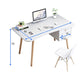 طاولة مكتب خشب بتصميم بسيط