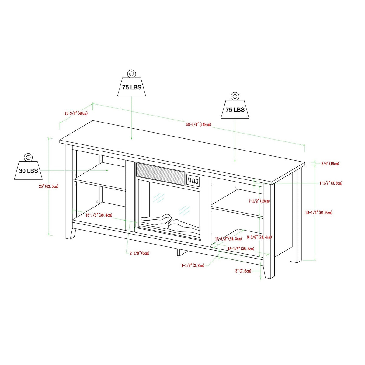اشتري الأن حامل تلفزيون فاخر خشبي اونلاين | بيوت