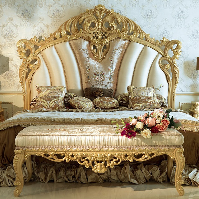 اشتري الان سرير خشبي تصميم ملكي فاخر اونلاين | بيوت