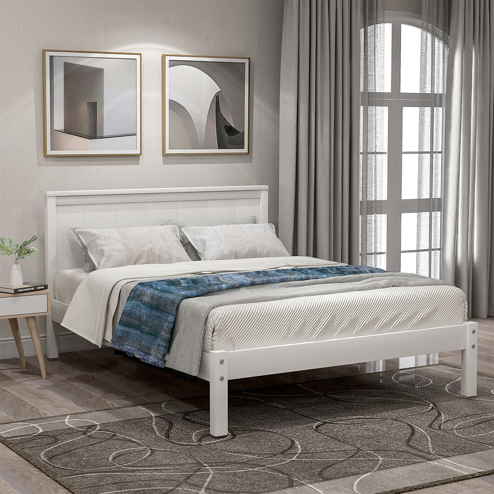 تصفح الان سرير نوم فاخر بتصميم بسيط باللون الأبيض | بيوت