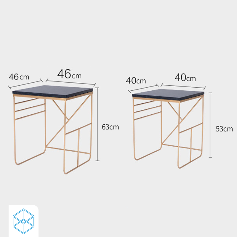 طاولة خدمة مربعة بتصميم هندسي ومقاسات متنوعة | بيوت