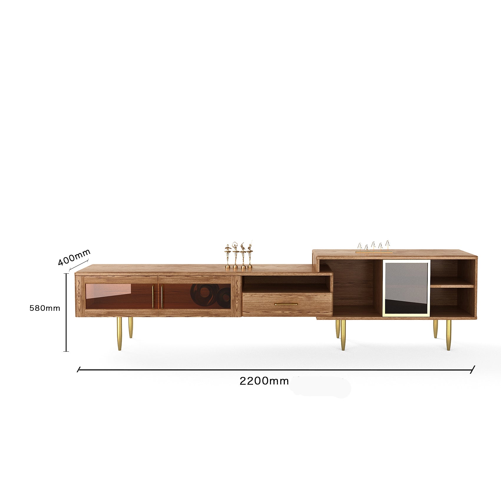 تسوق الان طاولة تلفزيون من الخشب تصميم انيق اونلاين | بيوت