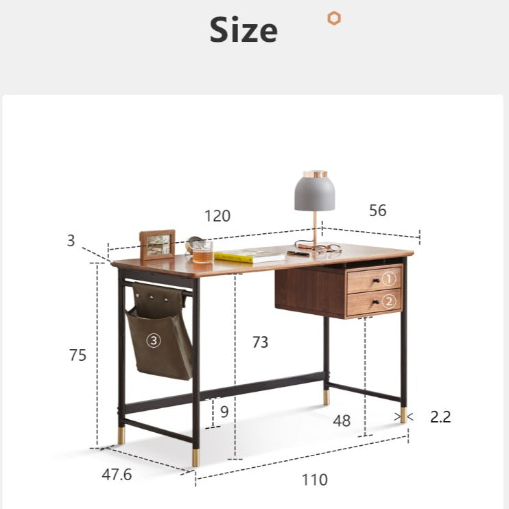 تسوق الان طاولة مكتب بادرج تصميم خشب عصري اونلاين | بيوت