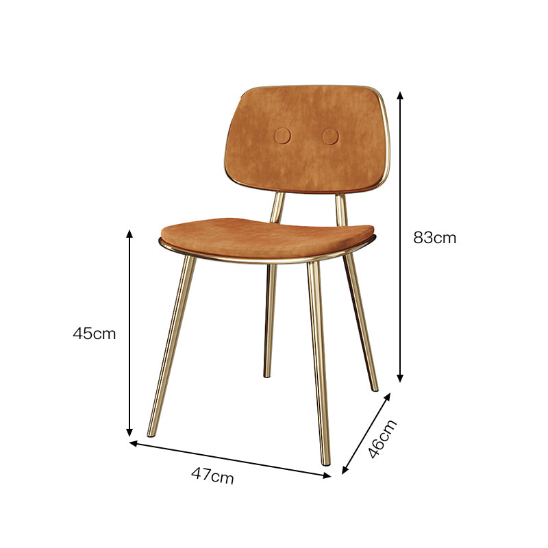اشتري الان كرسي طاولة طعام بارجل معدن ذهبي اونلاين | بيوت