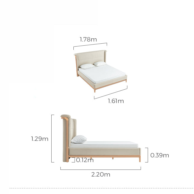 تصفح الان سرير نوم بتصميم عصري باللون الكاكي اونلاين | بيوت