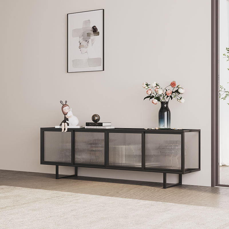 طاولة تلفاز معدني تصميم حديث