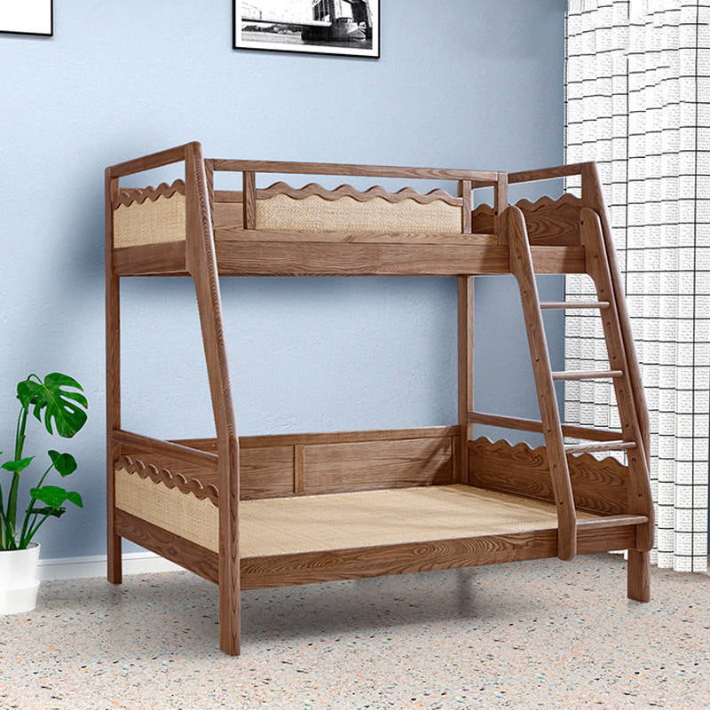 تسوق الان سرير اطفال 2 مستوي بني خشبي عصري اونلاين | بيوت