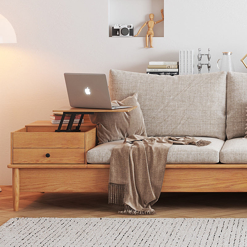 كنبه خشبي بزاوية عصرية