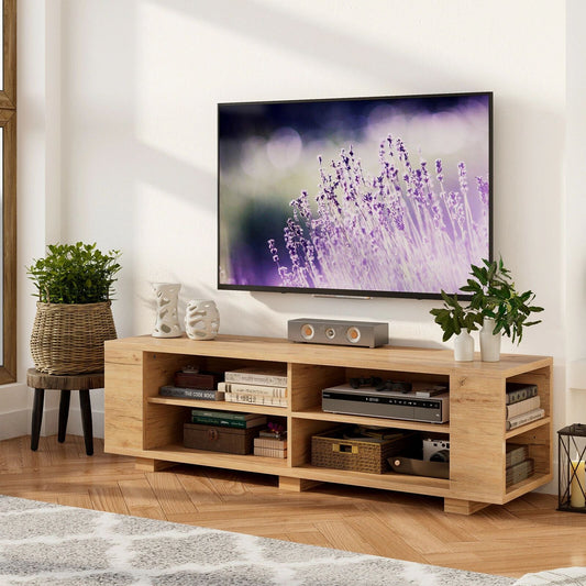 تسوق الان طاولة تلفزيون عصرية من خشب طبيعي اونلاين | بيوت